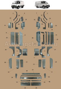 РЕМОНТНЫЕ ДЕТАЛИ 2705 42ч.eco11. НАБОР